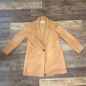 Old Navy One Button Peacoat in Tan - Women